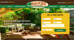 Desktop Screenshot of oakeslandscapeservices.com