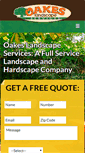 Mobile Screenshot of oakeslandscapeservices.com