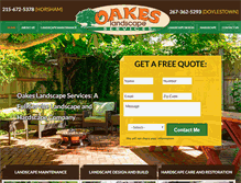 Tablet Screenshot of oakeslandscapeservices.com